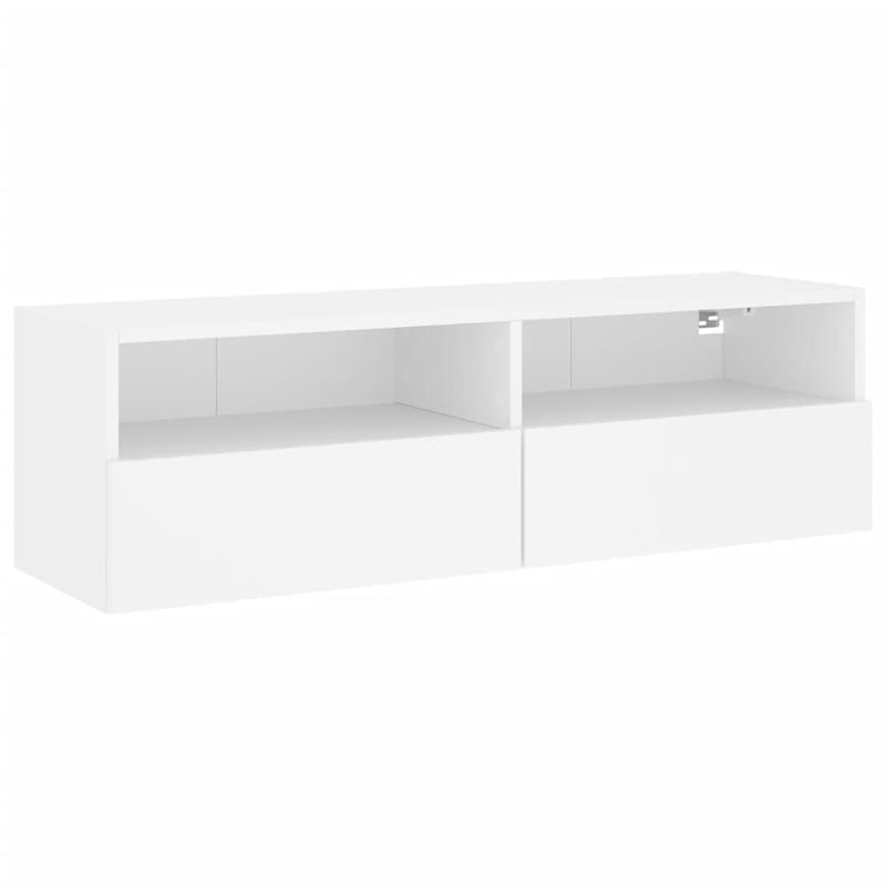 TV Wall Cabinet White 100x30x30 cm Engineered Wood Payday Deals