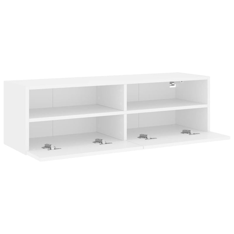TV Wall Cabinet White 100x30x30 cm Engineered Wood Payday Deals