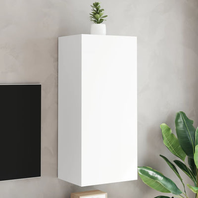 TV Wall Cabinet White 40.5x30x90 cm Engineered Wood