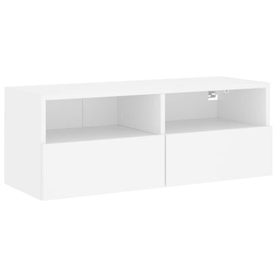 TV Wall Cabinet White 80x30x30 cm Engineered Wood Payday Deals