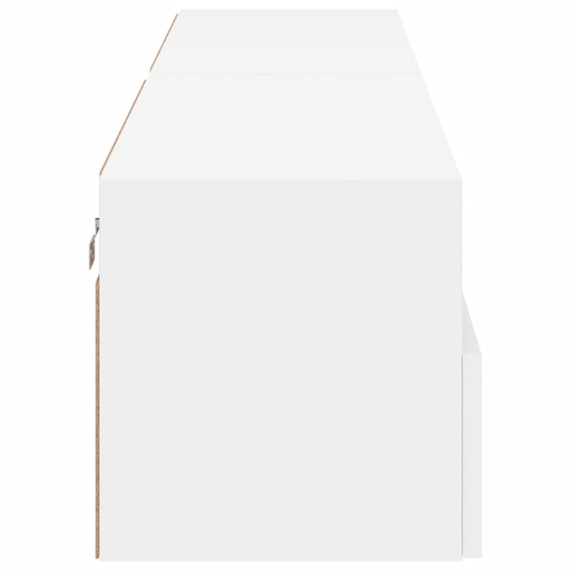 TV Wall Cabinets 2 pcs White 80x30x30 cm Engineered Wood Payday Deals