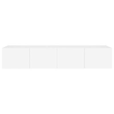 TV Wall Cabinets with LED Lights 2 pcs White 80x35x31 cm Payday Deals