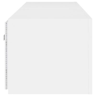 TV Wall Cabinets with LED Lights 2 pcs White 80x35x31 cm Payday Deals