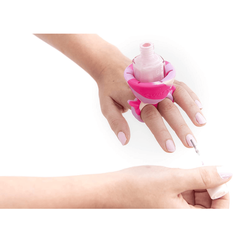 Tweexy Nail Polish Bottle Holder Washable Wearable Ring Silicone Payday Deals