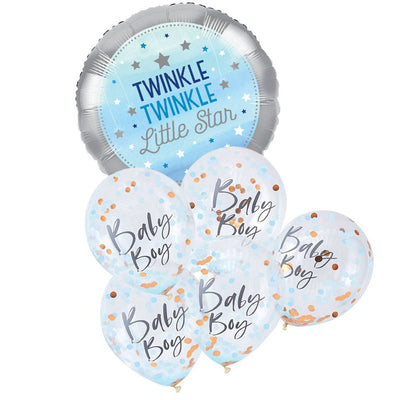 Twinkle Twinkle Little Star Baby Boy Balloon Party Pack