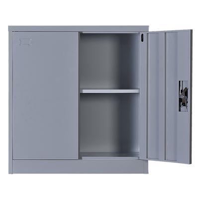 Two-Door Shelf Office Gym Filing Storage Locker Cabinet Safe Payday Deals