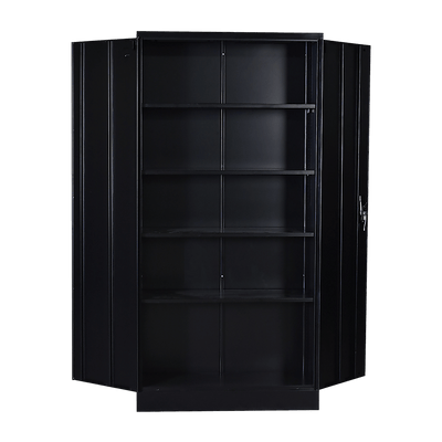 Two-Door Shelf Office Gym Filing Storage Locker Cabinet Safe Payday Deals