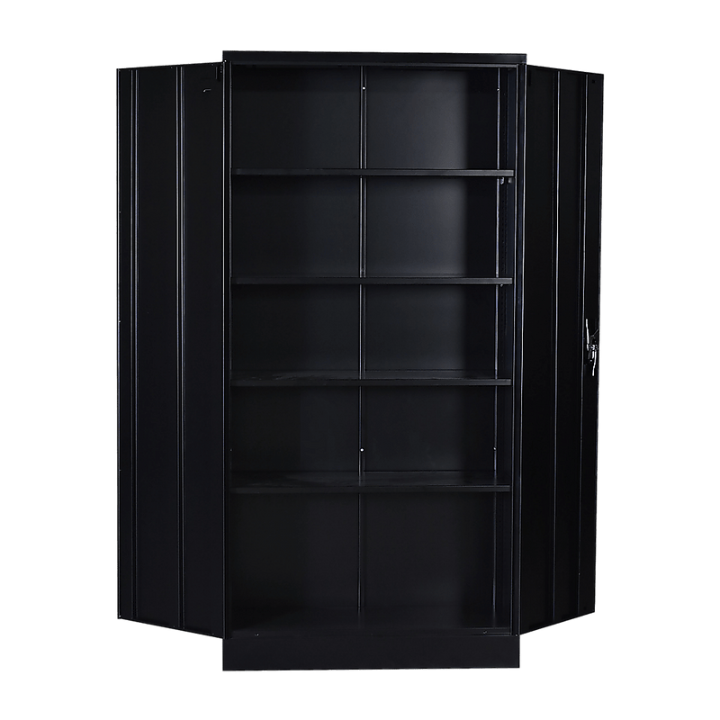 Two-Door Shelf Office Gym Filing Storage Locker Cabinet Safe Payday Deals