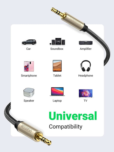 UGREEN 10604 3.5mm Male to Male Aux Stereo Audio Cable 2M Payday Deals