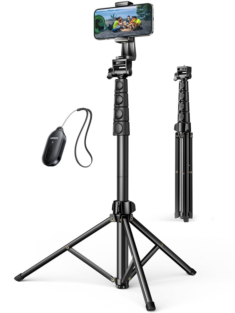 UGREEN 15609 Cell Phone Selfie Stick Tripod 1.7m with Bluetooth Remote Payday Deals