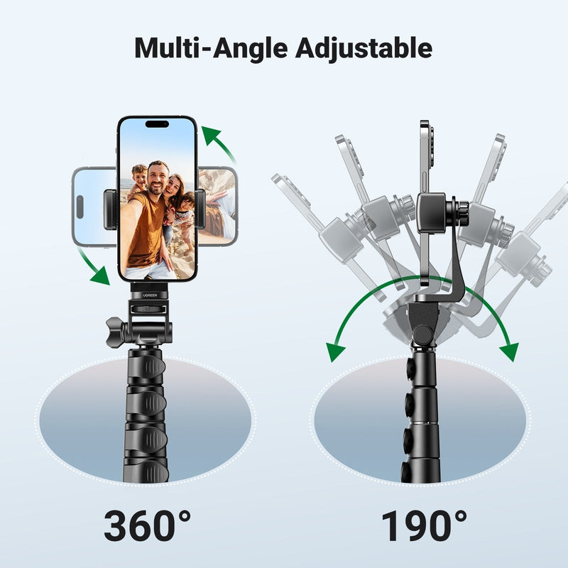 UGREEN 15609 Cell Phone Selfie Stick Tripod 1.7m with Bluetooth Remote Payday Deals