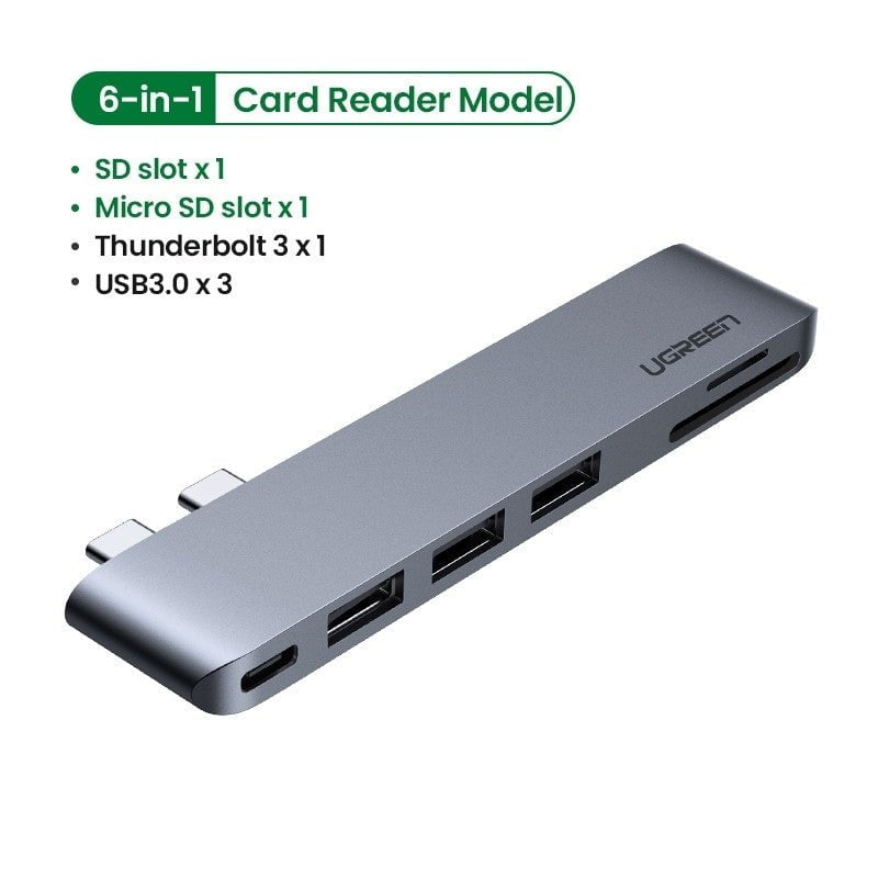 UGREEN 60560 USB-C Hub for MacBook Aluminum Type-C Adapter with 3 USB 3.0 100W Payday Deals