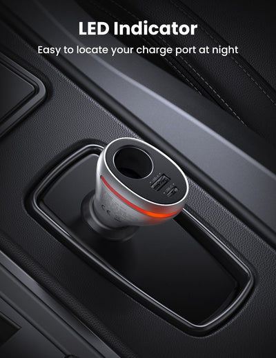 UGREEN 60712 84W Dual Port Car Charger (Space Grey) Payday Deals