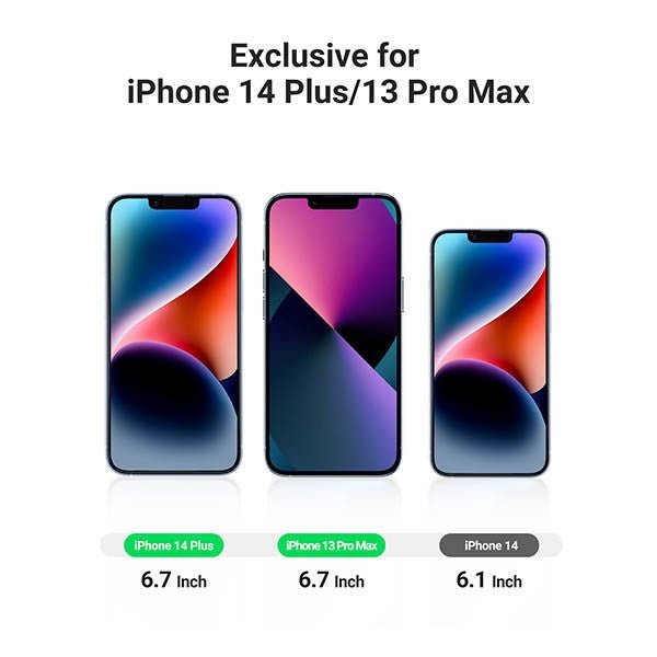 UGREEN 80992 Full Coverage Privacy Tempered Glass Screen Protector with Precise-Align Applicator for iPhone 13 Pro Max / 14 Plus (1-Pack) Payday Deals