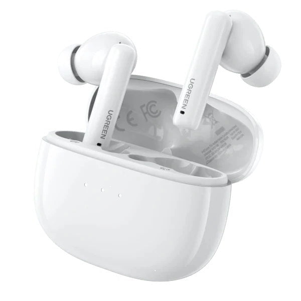 UGREEN 90206 HiTune T3 Active Noise-Cancelling Wireless Earbuds (White) Payday Deals