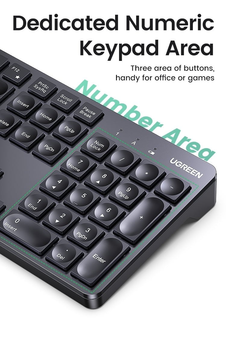 UGREEN 90250 104-Key layout 2.4G Wireless Keyboard Payday Deals