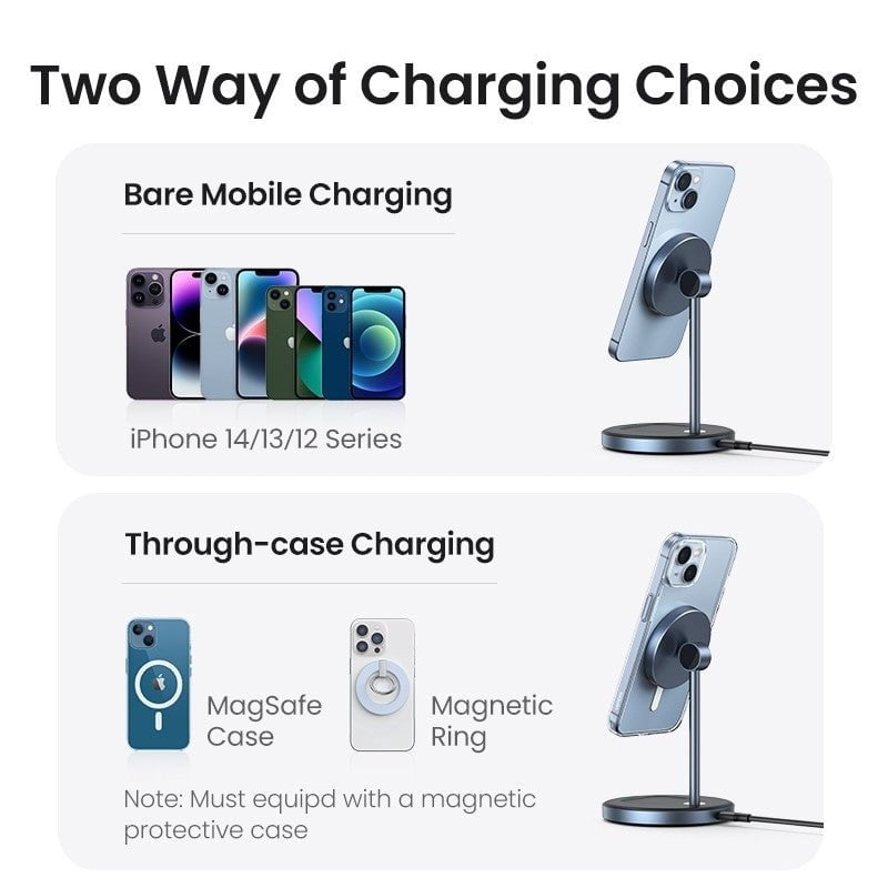 UGREEN 90668 2-in-1 Magnetic Wireless Charging Station Payday Deals