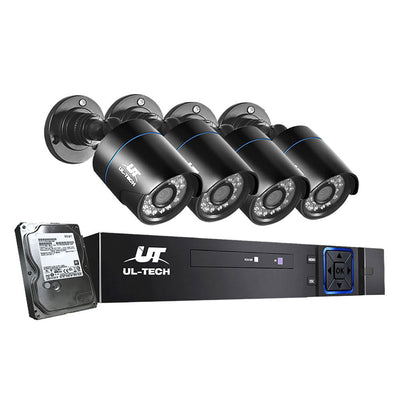 UL Tech 1080P 4 Channel HDMI CCTV Security Camera with 1TB Hard Drive Payday Deals