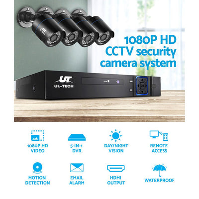 UL Tech 1080P 8 Channel HDMI CCTV Security Camera Payday Deals