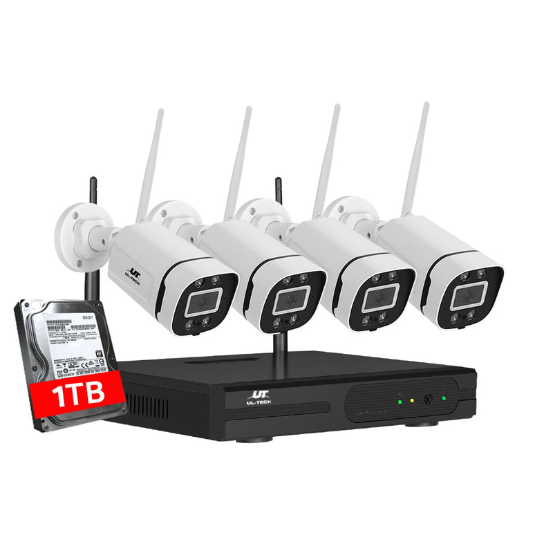 UL-tech 3MP Wireless CCTV Security Camera System WiFi Home Outdoor 8CH NVR 1TB Payday Deals