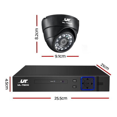 UL-tech CCTV Camera Home Security System 8CH DVR 1080P IP 8 Dome Cameras Long Range Payday Deals