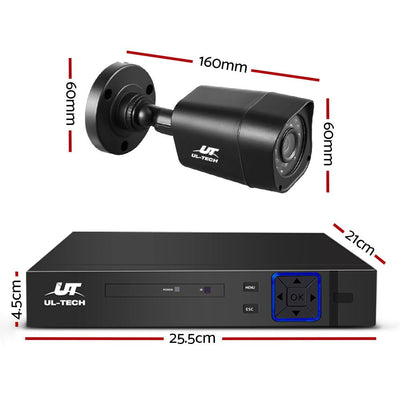 UL-Tech CCTV Security System 2TB 4CH DVR 1080P 4 Camera Sets Payday Deals