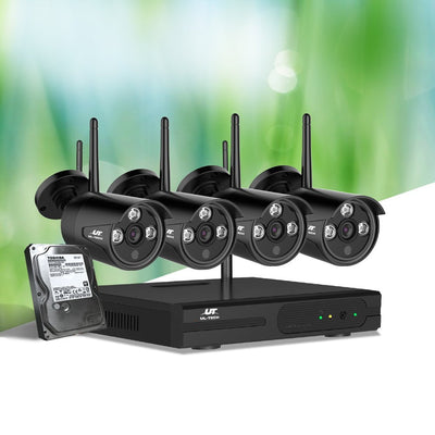 UL-Tech CCTV Wireless Security System 2TB 8CH NVR 1080P 4 Camera Sets Payday Deals