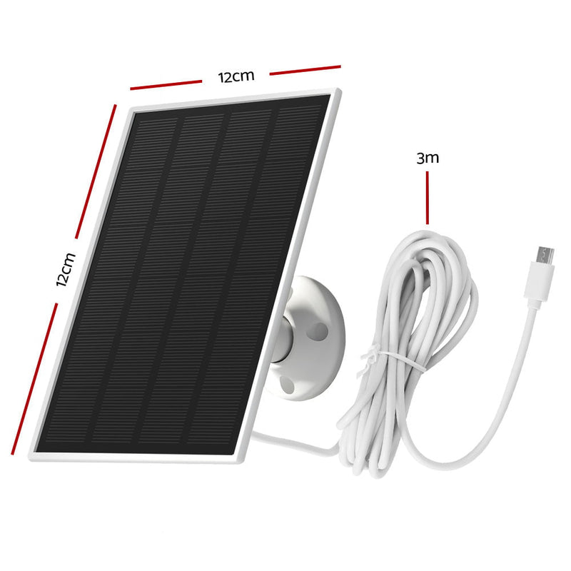 UL-tech Wireless Solar Panel For Security Camera Outdoor Battery Supply 3W Payday Deals