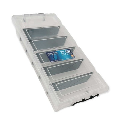 Under Bed 6 Compartment Storer with Wheels 27L Container Tub Storage Unit Payday Deals