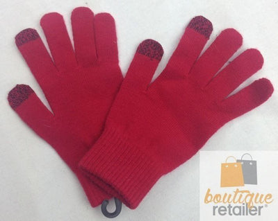 Unisex Touch Screen GLOVES Mens Magic Smart Phone Warm Ski - Red Payday Deals