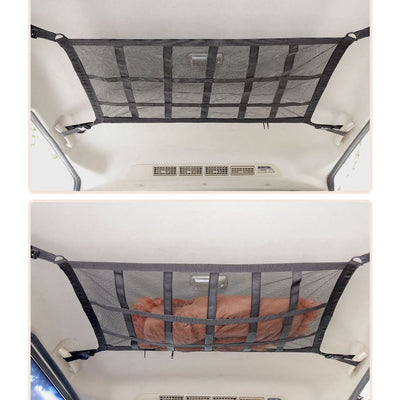 Universal Car Ceiling Storage Bag Cargo Roof Top Net Mesh Pocket Pouch 70x50cm Payday Deals