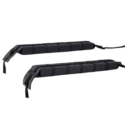 Universal Soft Car Roof Rack 116cm Kayak Luggage Carrier Adjustable Strap Black Payday Deals
