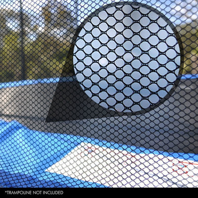 UP-SHOT Replacement Trampoline Safety Net Round Spare Part Enclosure 12ft 8 Pole Payday Deals