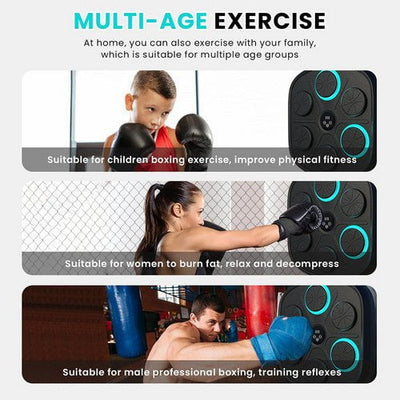 Upgrade Boxing Training Machine Music Electronic Smart Wall Pad Target Combat AU Payday Deals