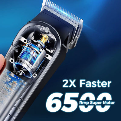 Upgrade Men Portable Hair Trimmer Clippers Sets Low Noise Faster Blade 2500mAh Payday Deals