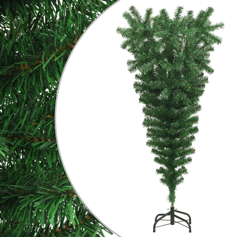 Upside-down Artificial Christmas Tree with Stand Green 150 cm Payday Deals