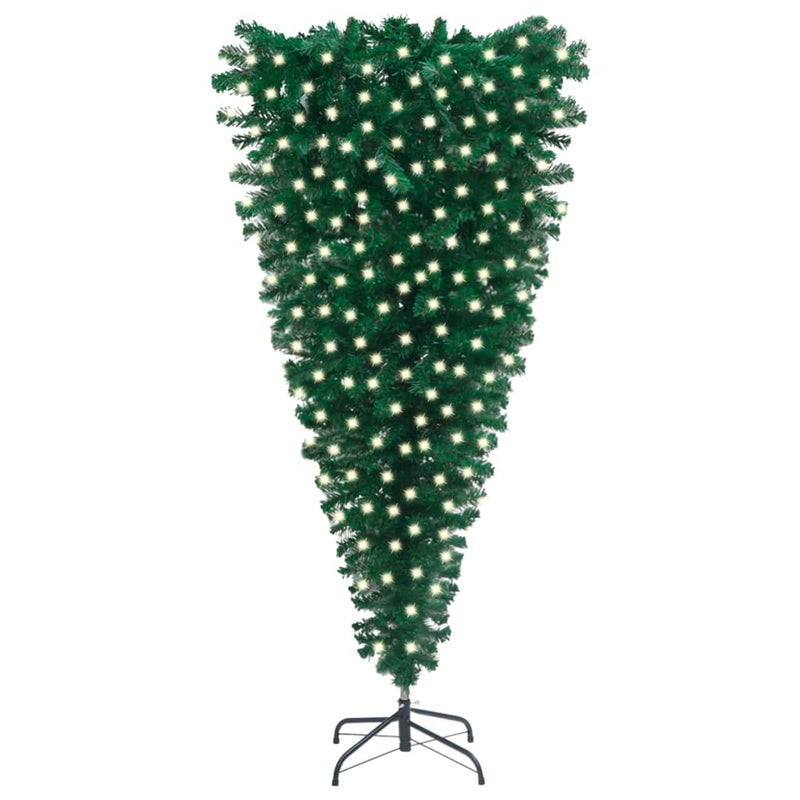 Upside-down Artificial Pre-lit Christmas Tree Green 210 cm Payday Deals