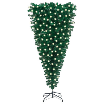 Upside-down Artificial Pre-lit Christmas Tree Green 240 cm Payday Deals