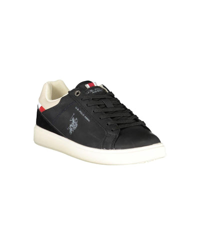 US POLO ASSN Men's Black Polyester Sneaker - 41 EU Payday Deals