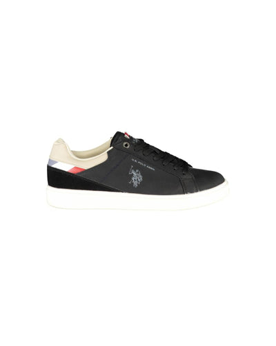 US POLO ASSN Men's Black Polyester Sneaker - 44 EU