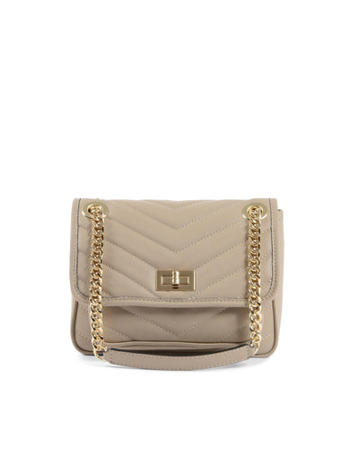 V Italia by Versace 1969 abbigliamento sportivo srl Women's Leather Beige Handbag in Beige - One Size