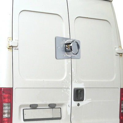 Van Door Lock With Brackets - Heavy Duty Security Vehicle Hasp Padlock Payday Deals