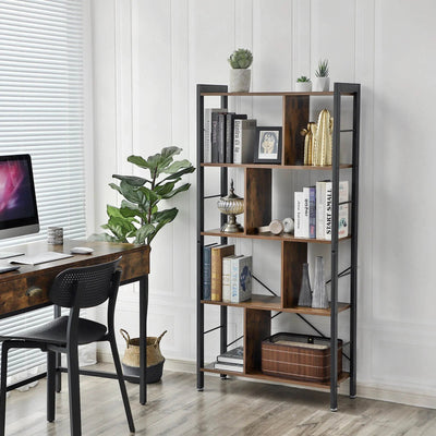 VASAGLE 4 Tier Bookshelf with Compartments Payday Deals