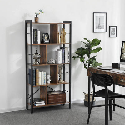 VASAGLE 4 Tier Bookshelf with Compartments Payday Deals