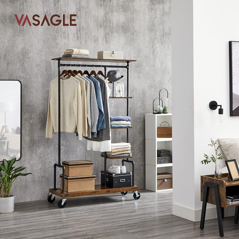 VASAGLE Clothes Rack Rustic Brown Payday Deals