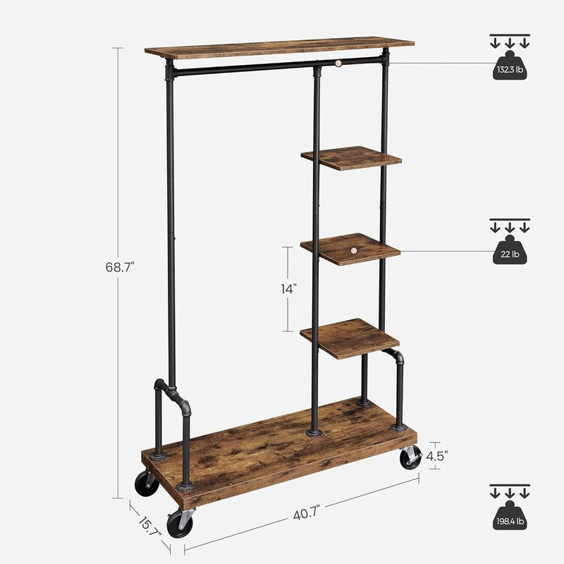 VASAGLE Clothes Rack Rustic Brown Payday Deals