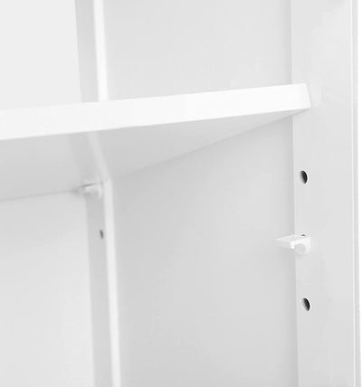 VASAGLE Floor Cabinet with Shelf and 2 Doors White BBC40WT Payday Deals