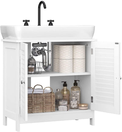 VASAGLE Under Sink Cabinet with 2 Doors White BBC05WT Payday Deals