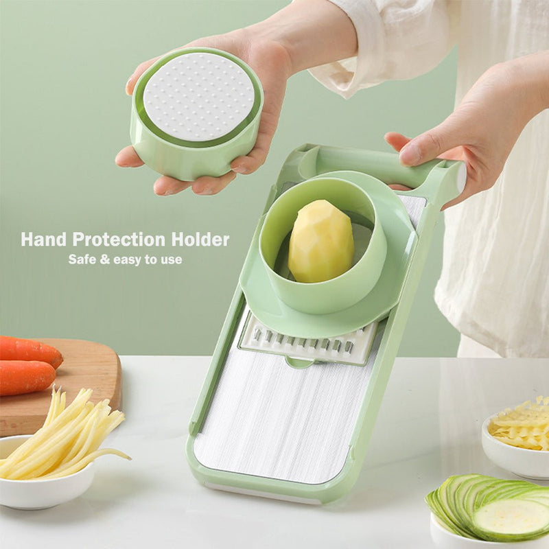 Vegetable Stainless Steel Chopper Multifunctional Food Slicer with Container Crusher Food Processor Pro Onion Grater Carrot Cutter Payday Deals