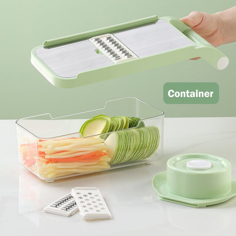 Vegetable Stainless Steel Chopper Multifunctional Food Slicer with Container Crusher Food Processor Pro Onion Grater Carrot Cutter Payday Deals